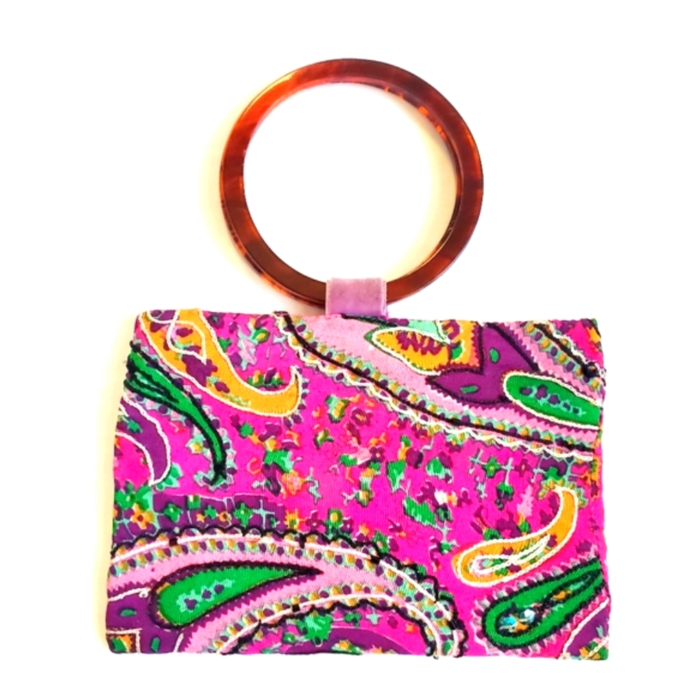 Pink Embellished Mini Bag
